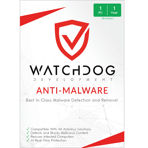 Watchdog Anti-Malware | 1-Year Subscription | 1 PC | Windows